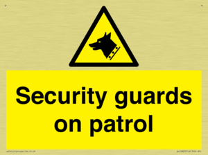 Security guards on patrol